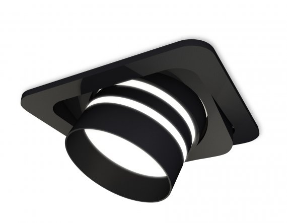 Фотография товара 'Ambrella XC7659082 Комплект встраиваемого поворотного светильника SBK/FR'