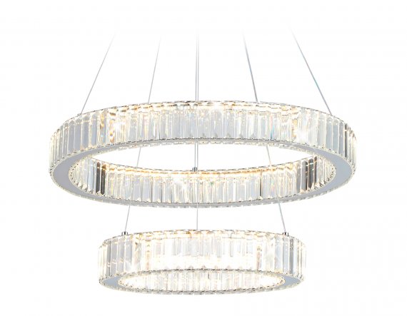 Фотография товара 'Ambrella TR5001 Подвесная светодиодная люстра с хрусталем 92W 3000K/4200K/6400K'