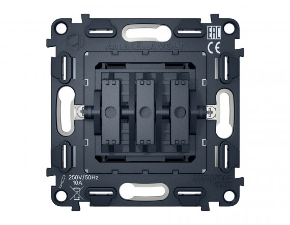 Фотография товара 'Ambrella VM133 Механизм 3-клавишного выключателя 10A-250V'
