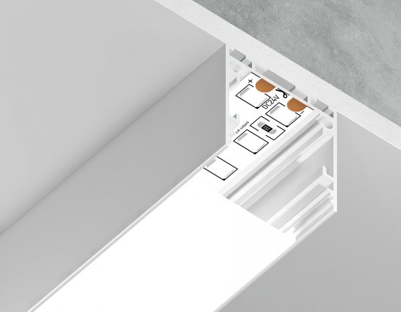 Фотография товара 'Ambrella GP2500WH Алюминиевый профиль накладной/подвесной "Profile System" 2000*25*25'
