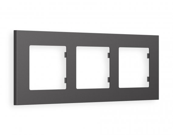 Фотография товара 'Ambrella AF250653 Рамка ALFA Qubi (Антрацит серый) 3-ая'