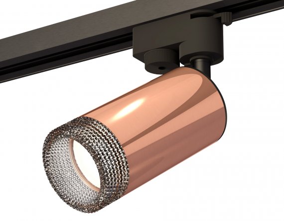 Фотография товара 'Ambrella XT6326011 Комплект трекового однофазного светильника с композитным хрусталем PPG/SBK/BK'