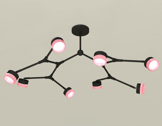 Фотография товара 'Ambrella XB9060200 Комплект подвесного поворотного светильника с композитным хрусталем'