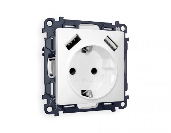 Фотография товара 'Ambrella MA129010 Комплект механизма электрической розетки ALFA'