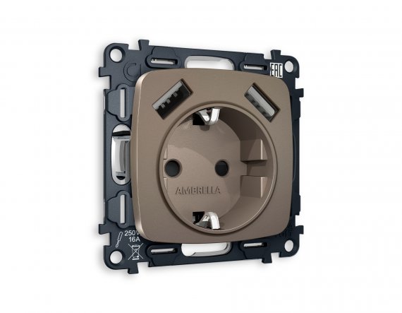 Фотография товара 'Ambrella MO639010 Комплект механизма электрической розетки OMEGA'