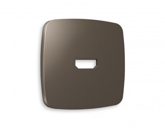 Фотография товара 'Ambrella OP6440 Лицевая панель OMEGA (Темная бронза матовый) для HDMI розетки'