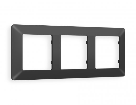 Фотография товара 'Ambrella AF110803 Рамка ALFA Line (Графит Мягкое касание) 3-ая'