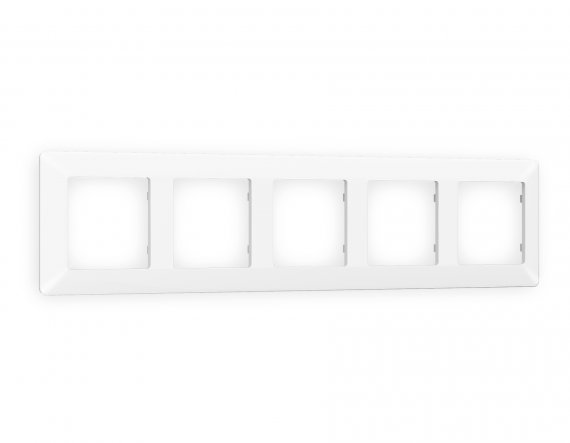 Фотография товара 'Ambrella AF110125 Рамка ALFA Line (Белый матовый) 5-ая'