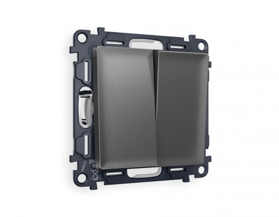 Фотография товара 'Ambrella MA653010 Комплект механизма 2-клавишного выключателя ALFA'