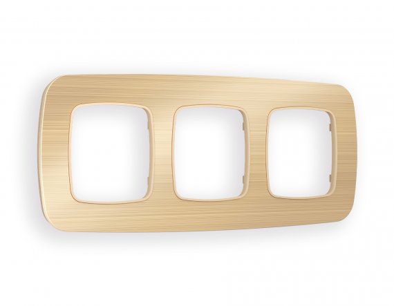 Фотография товара 'Ambrella OF580303 Рамка OMEGA Radian (Шампань Металл шлифованный) 3-ая'