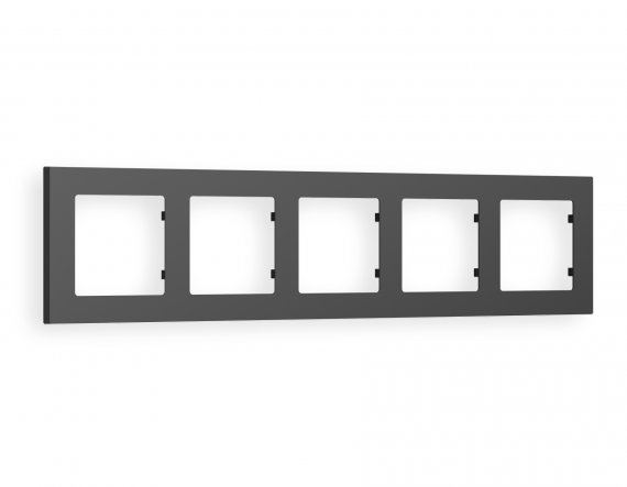 Фотография товара 'Ambrella AF220805 Рамка ALFA Techno (Графит Мягкое касание) 5-ая'