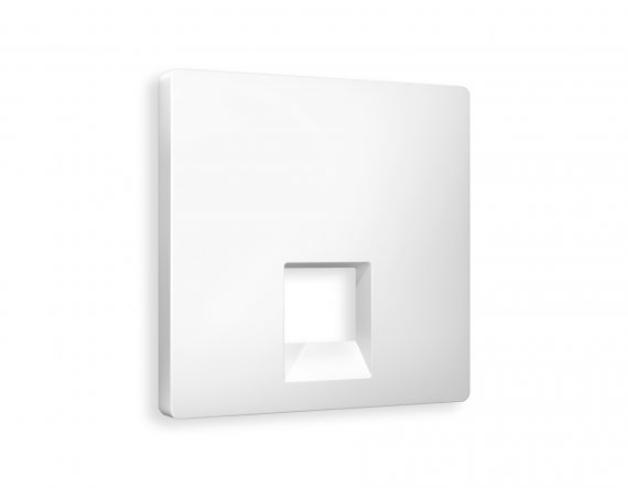 Фотография товара 'Ambrella AP1320 Лицевая панель ALFA (Белый матовый) для компьютерной/телефонной розетки'