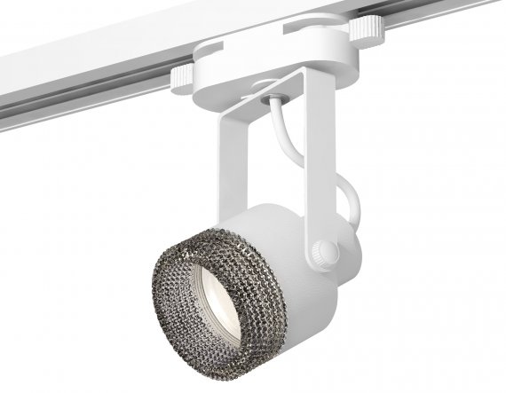 Фотография товара 'Ambrella XT6601061 Комплект трекового однофазного светильникас композитным хрусталем WH/BK'