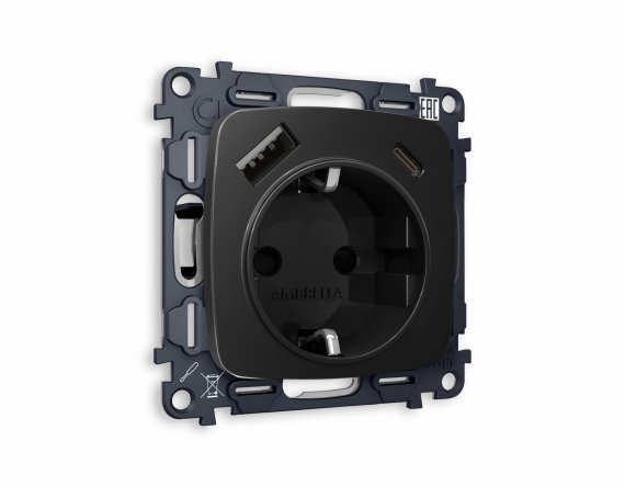 Фотография товара 'Ambrella MO810010 Комплект механизма электрической розетки OMEGA'