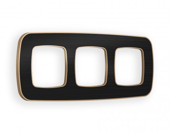 Фотография товара 'Ambrella OF640543 Рамка OMEGA Coint (Черный Стекло органическое/Шампань) 3-ая'