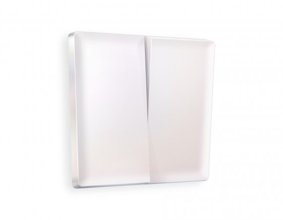 Фотография товара 'Ambrella AP2030 Лицевая панель ALFA (Жемчуг) для 2-клавишных выключателей'