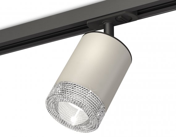 Фотография товара 'Ambrella XT7423010 Комплект трекового светильника с композитным хрусталем SGR/CL/SBK'