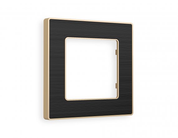 Фотография товара 'Ambrella AF580541 Рамка ALFA Arctic (Черный Стекло органическое/Шампань) 1-ая'