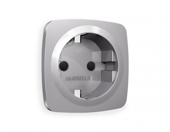 Фотография товара 'Ambrella OP5070 Лицевая панель OMEGA (Сталь матовый) для электрической розетки'