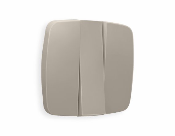 Фотография товара 'Ambrella OP3650 Лицевая панель OMEGA (Серо-бежевый матовый) для 3-клавишных выключателей'