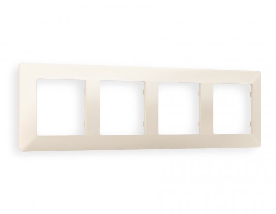 Фотография товара 'Ambrella AF110334 Рамка ALFA Line (Бежевый матовый) 4-ая'