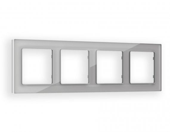 Фотография товара 'Ambrella AF330404 Рамка ALFA Platos (Серебро Стекло органическое) 4-ая'