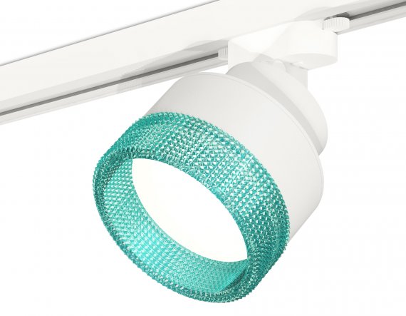 Фотография товара 'Ambrella XT8101043 Комплект трекового светильника с композитным хрусталем SWH/BL'