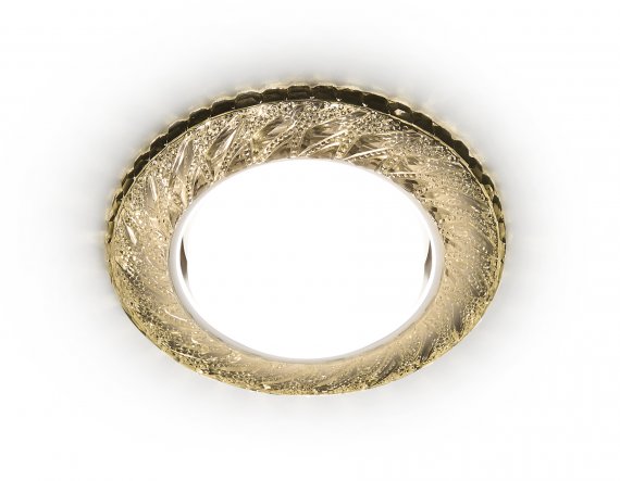 Фотография товара 'Ambrella G303 CL/WW Встраиваемый точечный светильник со светодиодной лентой GX53+3W'