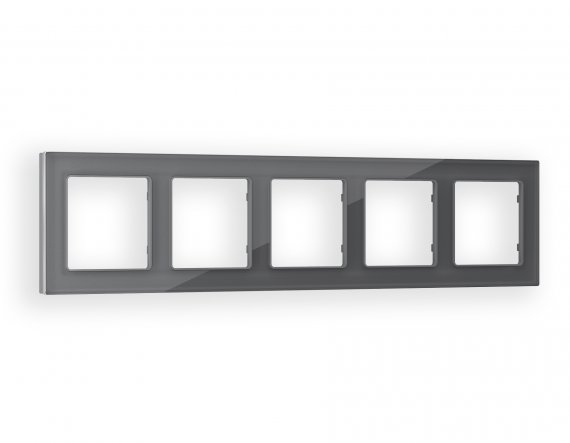 Фотография товара 'Ambrella AF330655 Рамка ALFA Platos (Антрацит серый Стекло органическое) 5-ая'