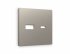 Фотография товара 'Ambrella AP3710 Лицевая панель ALFA (Серо-бежевый матовый) для розетки 2USB'