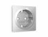 Фотография товара 'Ambrella AP4060 Лицевая панель ALFA (Серебро глянец) для электрической розетки'