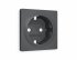Фотография товара 'Ambrella AP9060 Лицевая панель ALFA (Графит Мягкое касание) для электрической розетки'