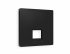 Фотография товара 'Ambrella AP8120 Лицевая панель ALFA (Черный матовый) для компьютерной/телефонной розетки'