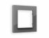 Фотография товара 'Ambrella AF330651 Рамка ALFA Platos (Антрацит серый Стекло органическое) 1-ая'