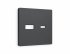Фотография товара 'Ambrella AP9110 Лицевая панель ALFA (Графит Мягкое касание) для розетки 2USB'