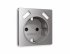 Фотография товара 'Ambrella AP5090 Лицевая панель ALFA (Сталь матовый) для электрической розетки'