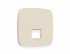 Фотография товара 'Ambrella OP3320 Лицевая панель OMEGA (Бежевый матовый) для компьютерной/телефонной розетки'