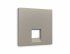 Фотография товара 'Ambrella AP3720 Лицевая панель ALFA (Серо-бежевый матовый) для компьютерной/телефонной розетки'