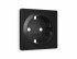 Фотография товара 'Ambrella AP8060 Лицевая панель ALFA (Черный матовый) для электрической розетки'