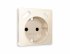 Фотография товара 'Ambrella AP3100 Лицевая панель ALFA (Бежевый глянец) для электрической розетки'