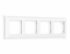 Фотография товара 'Ambrella AF110124 Рамка ALFA Line (Белый матовый) 4-ая'