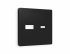 Фотография товара 'Ambrella AP8110 Лицевая панель ALFA (Черный матовый) для розетки 2USB'